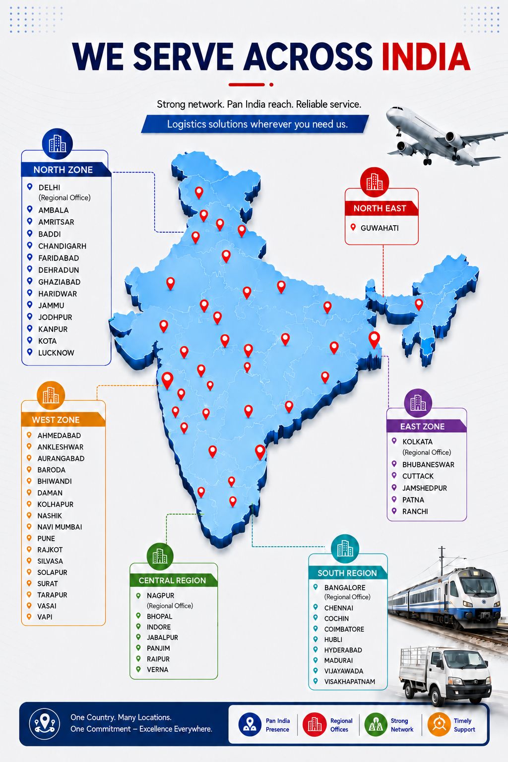 construction, infrastructure, and logistics services in Mumbai Thane and across India
